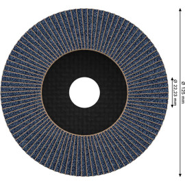Disco Lamelas X571 125 mm G80, Bosch 2608606924