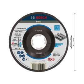 Disco para aço 115 x 2,5 mm CUR, Bosch 2.608.619.256