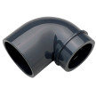 Joelho 90º curto PVC pressão colar macho fêmea 50 mm