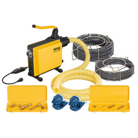 Máquina elétrica de desentupimento Cobra set 16/22 5 guias 16mmx2.3m+5 guias 22mmx4.5m, REMS 174012R220