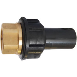União fêmea PE/Latão 75 mm x 2 1/2'' PN10/16