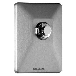 Placa de comando 6 L Inox para fluxómetro de sanita de encastrar, Benkiser 8952100