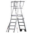 Plataforma profissional Protect 5 degraus EN131, degrau topo a 117 cm