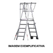 Plataforma profissional Protect 8 degraus EN131, degrau topo a 188 cm