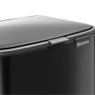 Balde de Pedal BO 4L preto mate, Brabantia 237805