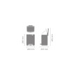 Balde de Pedal BO 4L preto mate, Brabantia 237805