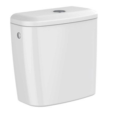 Autoclismo compacto CENT RIMLESS com entrada lateral, descarga dupla 3/6L, branco, Sanitana S10206504700001