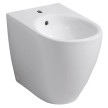 Bidé ao chão iCon com forma fechada T»56cm, furo de nível visível, branco, Geberit 234050000
