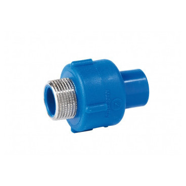 Casquilho macho-macho K12 50 mm x 1''1/2 PPR, Coprax 10712650