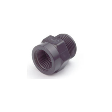 União macho-fêmea redução 1''1/4 x 1/2'' PVC, EN10226-1, PN10