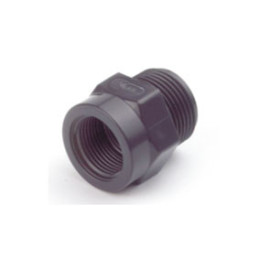 União macho-fêmea redução 1''1/2 x 1''1/4 PVC, EN10226-1, PN10