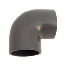 Joelho 90º PVC pressão colar 140 mm, EN1452-3, PN16