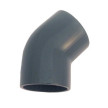 Joelho 45º PVC pressão colar 32 mm, EN1452-3, PN16