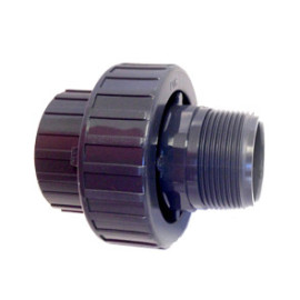 Junções macho PVC pressão colar 40 mm x 1''1/4, EN1452-3, PN10