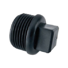 Tampão rosca plástico macho 3/4'' para tubo PE
