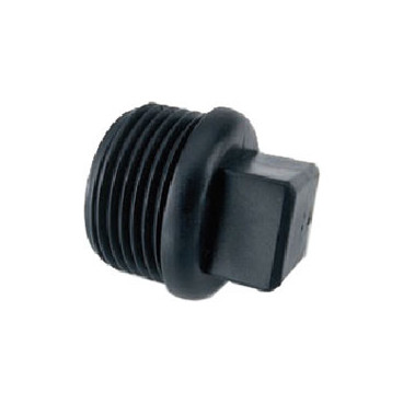 Tampão rosca plástico macho 3/4'' para tubo PE