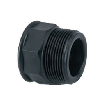 Redução plástico macho-fêmea 3/4'' x 1/2'' para tubo PE