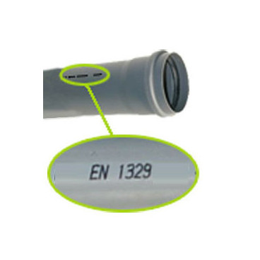Tubo PVC 32x3,0 mm (vara 3 m) EN1329 PN4
