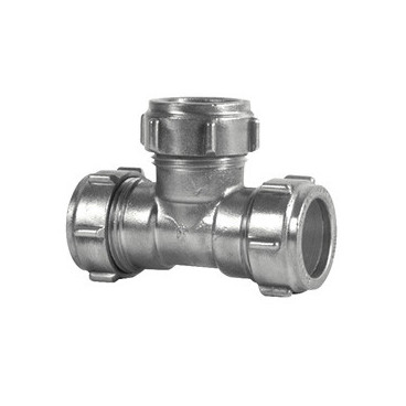 Tê simples 15 mm Conex compressão