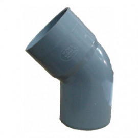 Curva PVC 63 mm a 45º Colar EN1329 PN4