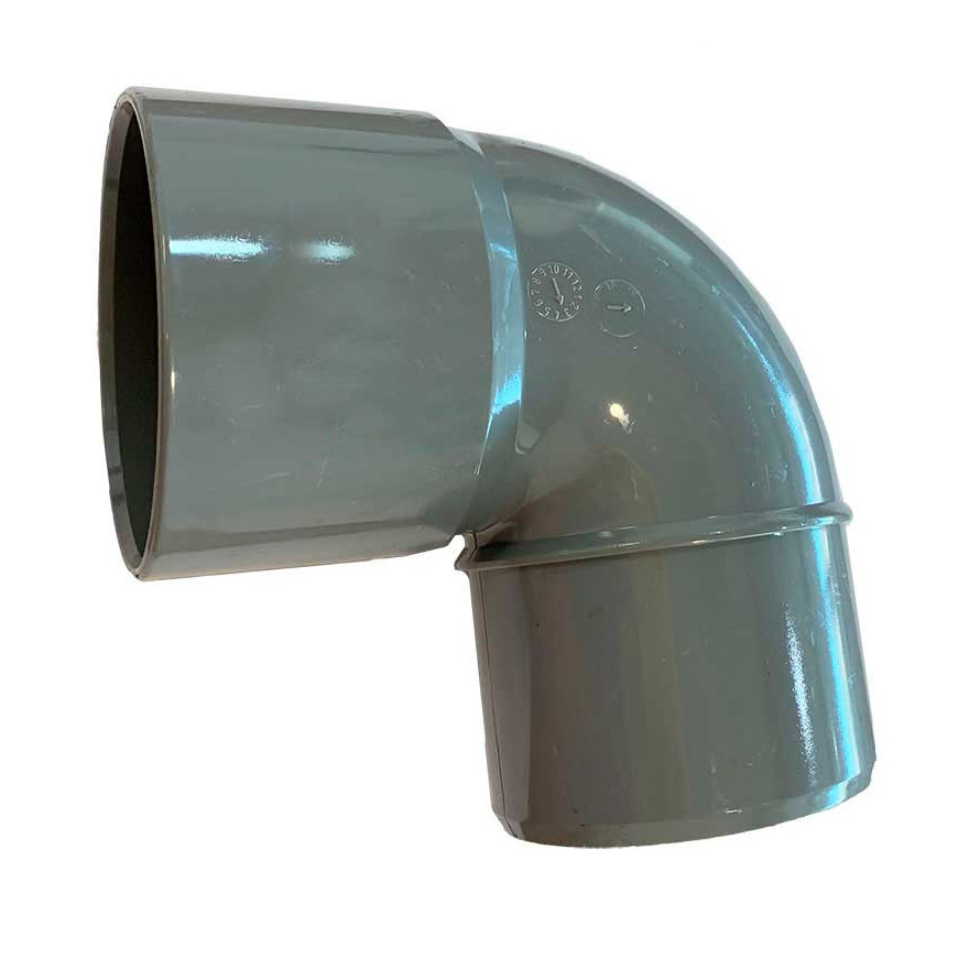 Curva PVC 110 Mm A 87 30 Colar EN1329 PN4 Nicolau Rosa Lda curva-pvc-110-mm-a-87-30-colar-en1329-pn4-nicolau-rosa-lda