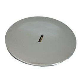 Tampa sifão aba larga 125 mm latão cromado