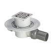 Sumidouro 1 x 1 com grelha inox 10 mm Viega 557119
