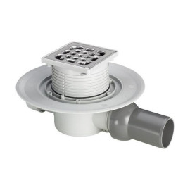 Sumidouro 1 x 1 com grelha inox 10 mm Viega 557119