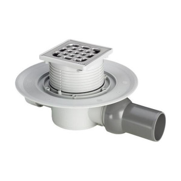 Sumidouro 1 x 1 com grelha inox 10 mm Viega 557119