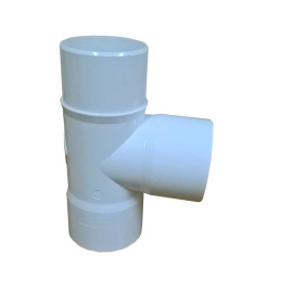 Tê 110 mm branca para caleira