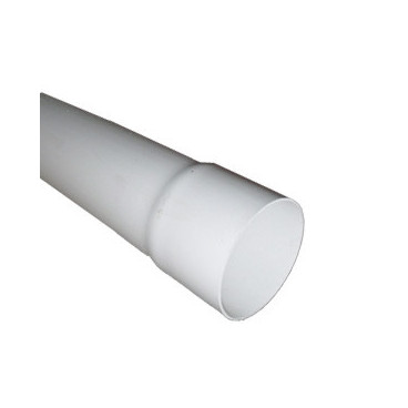 Tubo descarga 80 mm branco (vara 3 m)