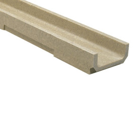 Canal de betão polímero Mini100, em módulos de 1 m (largura 130 mm, altura 60 mm), classe de carga até C250, M100 Ulma