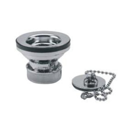 Válvula 1''1/4 plástico cromado com 70 mm, B-61-BCR