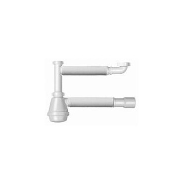 Sifão lava-louça duplo extensível, Bonomini