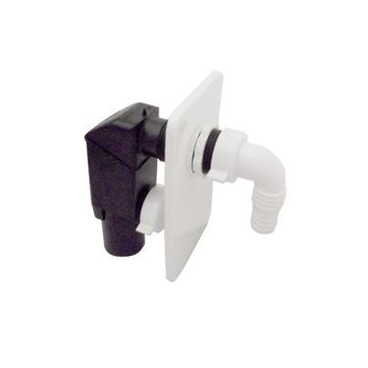 Sifão descarga máquina de lavar com exterior branco