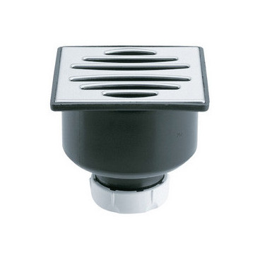 S-54 Sifão chão saída vertical 105 x 105 mm D40 mm, Jimten 024018