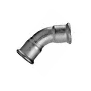 Curva 45º fêmea-fêmea 22 mm inox AISI 316L de cravar Inoxpres