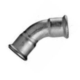 Curva 45º fêmea-fêmea 28 mm inox AISI 316L de cravar Inoxpres