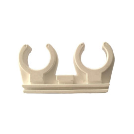Abraçadeira clip dupla M6 20-22 mm