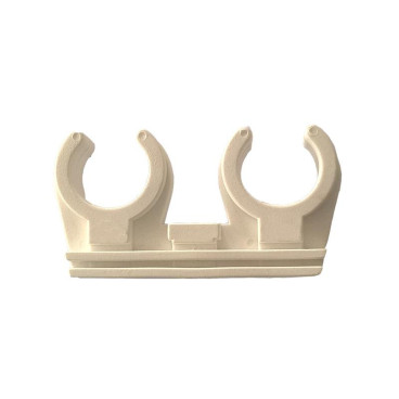 Abraçadeira clip dupla M6 20-22 mm