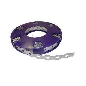 Fita perfurada ondulada galvanizada 12x0,7 mm (rolo com 10 m)