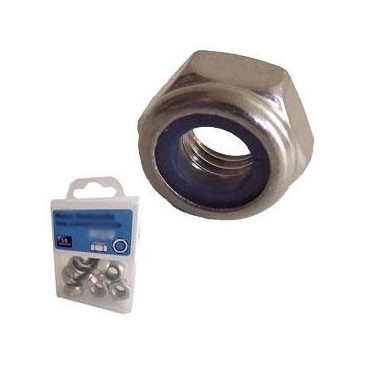Porca Nyloc inox AISI 304 M12 (10un)