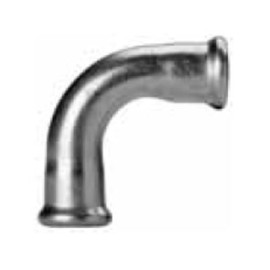 Curva 90º fêmea-fêmea 22 mm inox AISI 316L de cravar Inoxpres