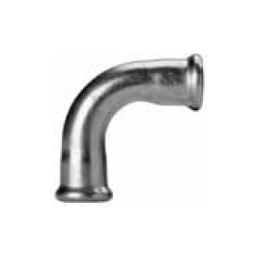 Curva 90º fêmea-fêmea 22 mm inox de cravar Inoxpres