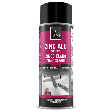 Spray de zinco claro-brilhante (400 ml), Tectane