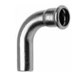 Curva 90º macho-fêmea 76 mm inox de cravar Inoxpres
