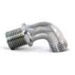 Joelho macho-macho 1/2'' x 1/2'' cromado