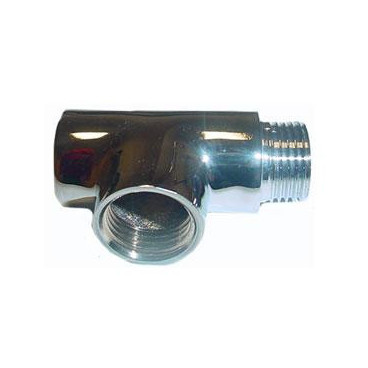 Tê de 1/2'' macho-fêmea-fêmea cromado