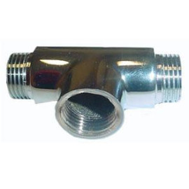 Tê de 1/2'' macho-fêmea-macho cromado