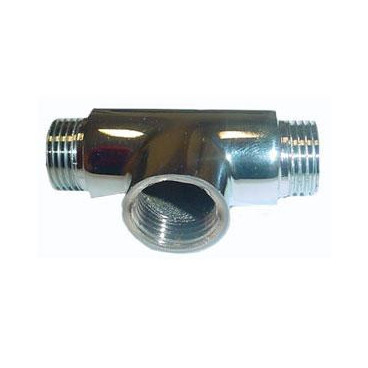 Tê de 1/2'' macho-fêmea-macho cromado